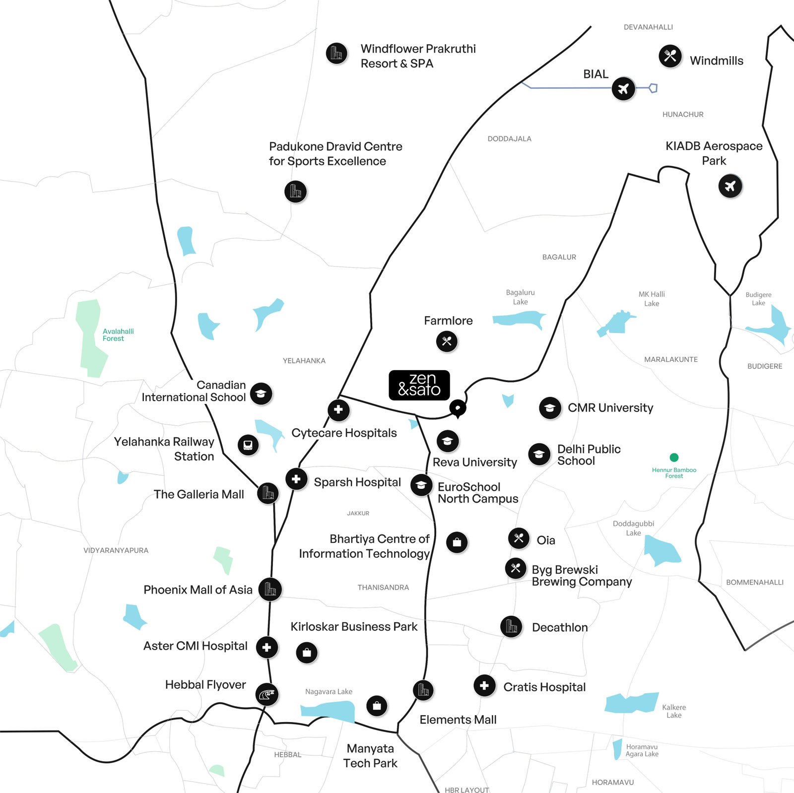 Assetz Zen and Sato, Assetz Zen and Sato Yelahanka, luxury apartments North Bangalore, flats near Bangalore airport, Bagalur Road apartments, 3 BHK Yelahanka Bangalore, 4 BHK North Bangalore, Assetz Property Group projects